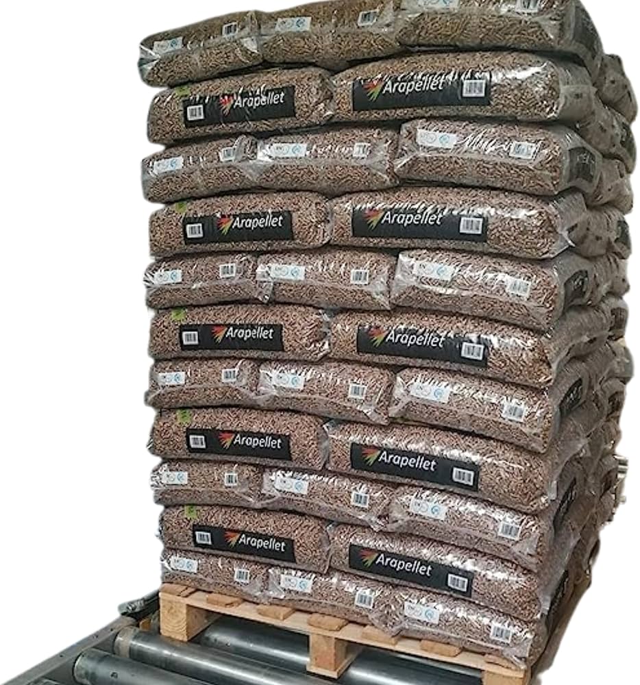 Palé de 77 sacos de pellets Arapellet 15 kg
