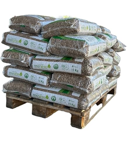 2 Palés de 144 sacos de pellets Burpellet 15 kg
