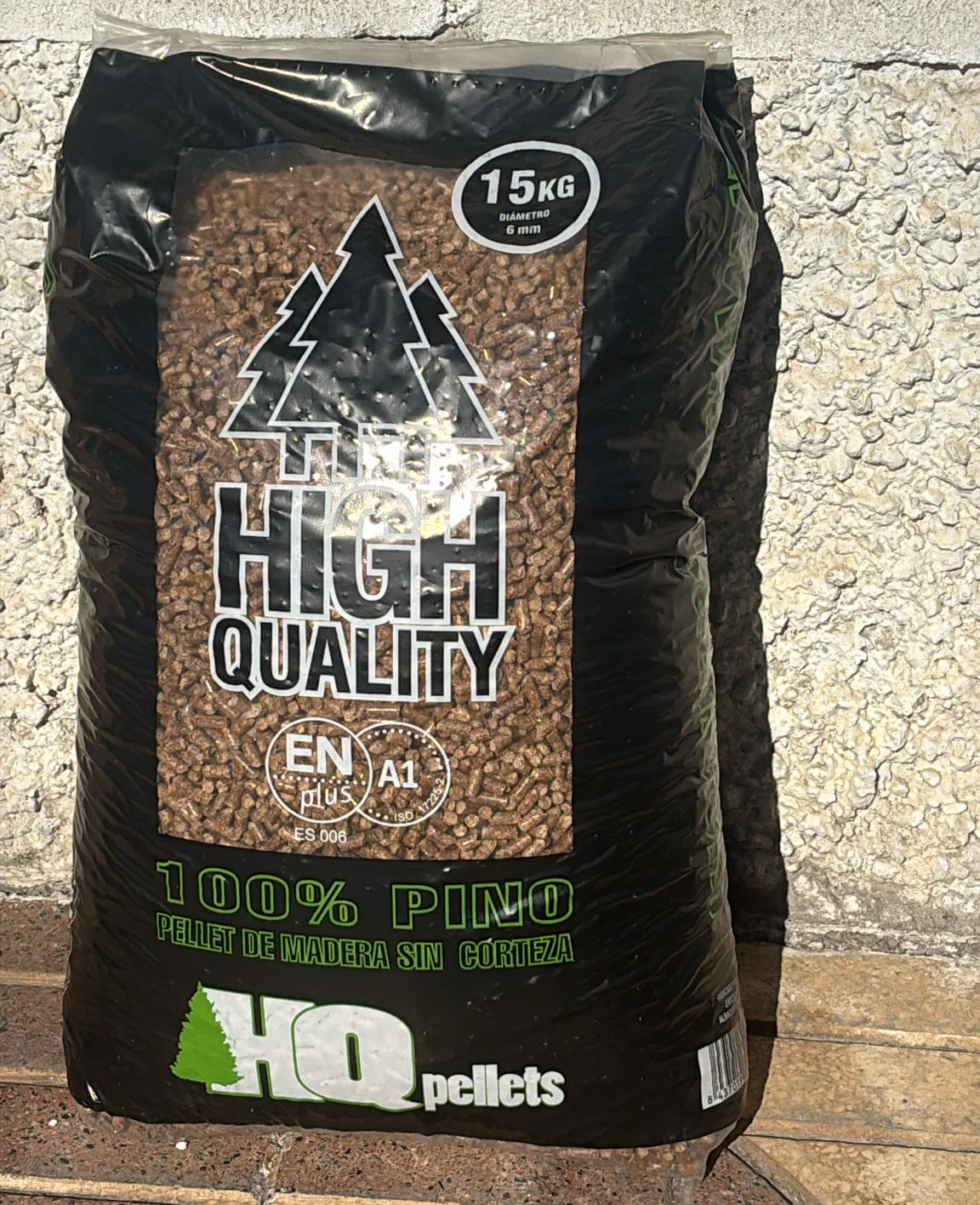 Palé de 70 sacos de HQ Pellet 15 kg