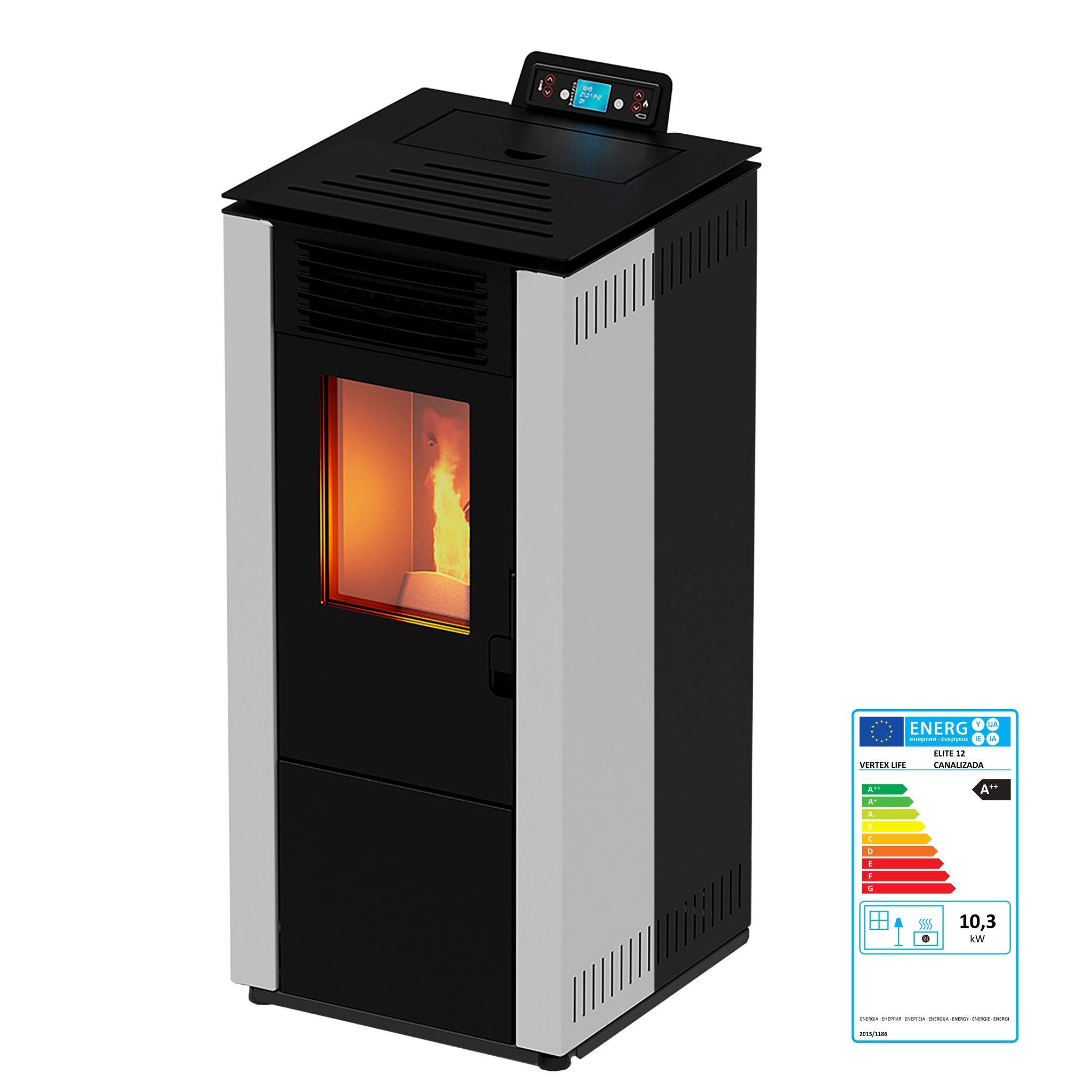 Estufa de pellets Elite 12 kW canalizada