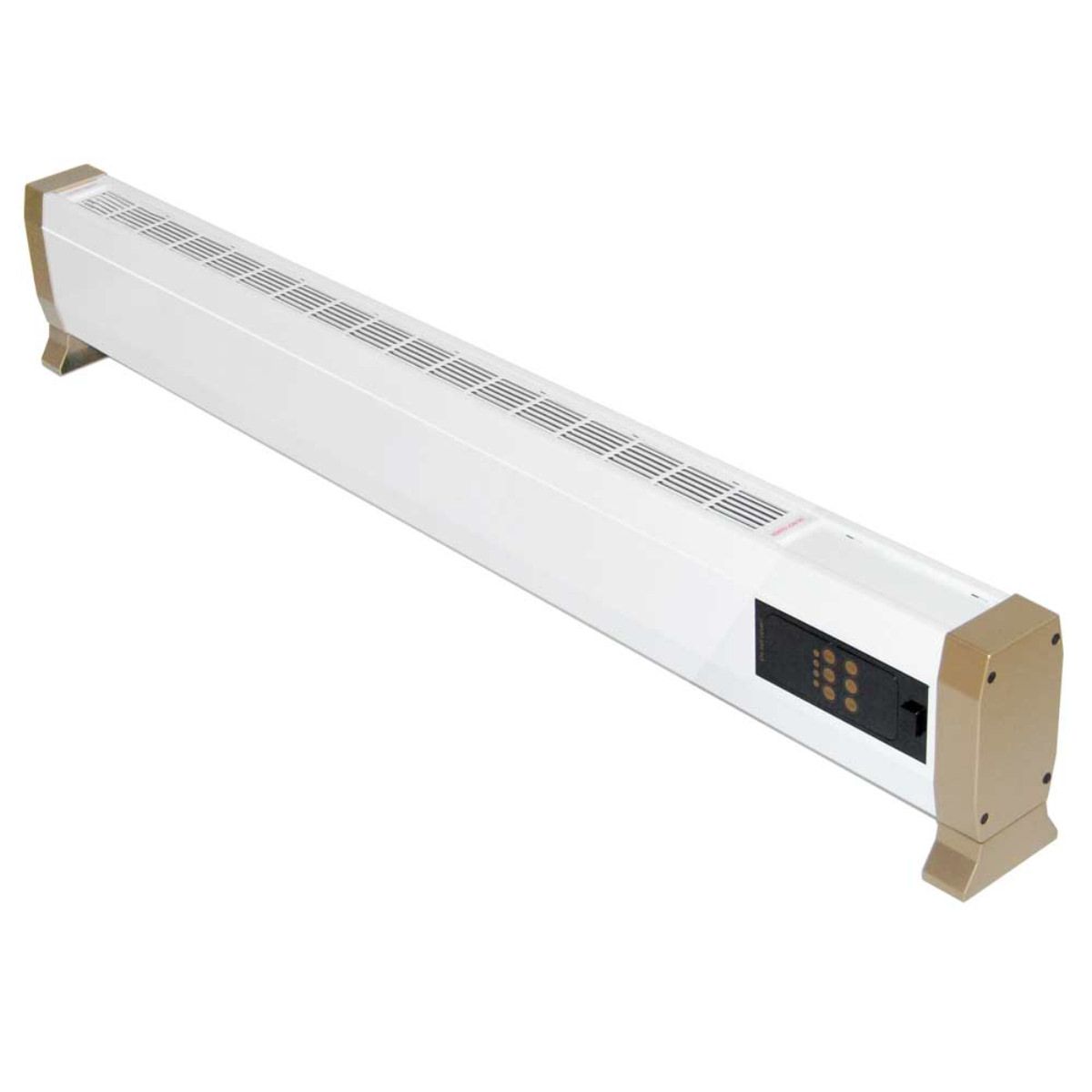 Termoconvettor elétrico branco em metal 1800W com controle touch e remoto, aquecimento silencioso por convecção natural - MPC Alacant 1800W - 4