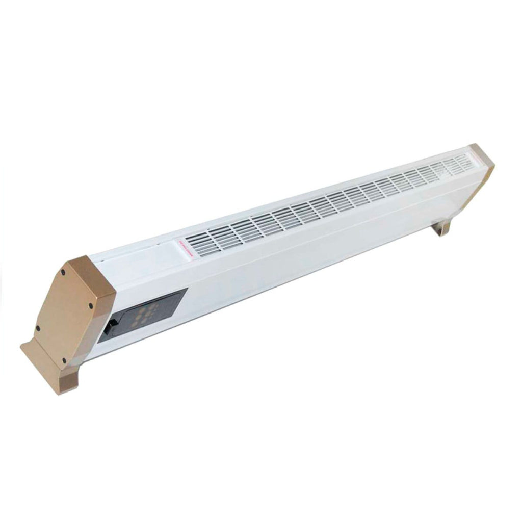 Termoconvettor elétrico branco em metal 1800W com controle touch e remoto, aquecimento silencioso por convecção natural - MPC Alacant 1800W - 3