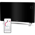 Radiador inteligente Wi-Fi en verre - SENCOR - SCF 4741BK - 2400 W - 2 níveis - Termostato - Preto - 1