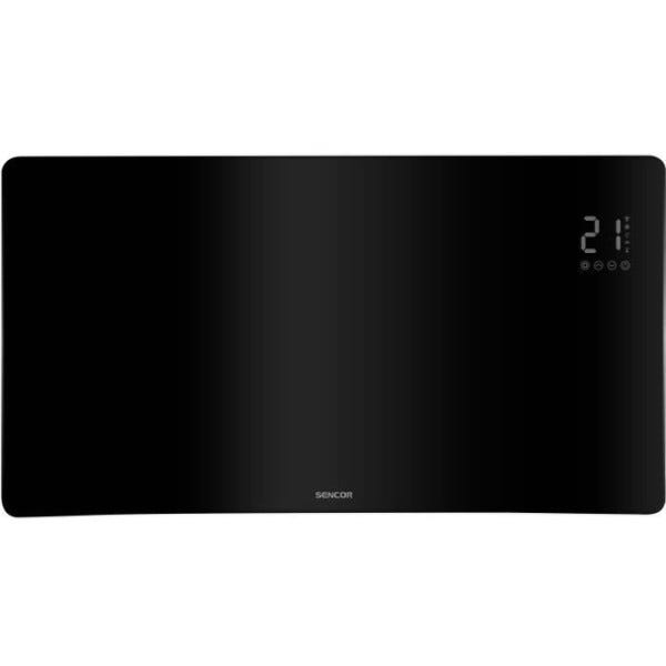 Radiador inteligente Wi-Fi en verre - SENCOR - SCF 4741BK - 2400 W - 2 níveis - Termostato - Preto - 4