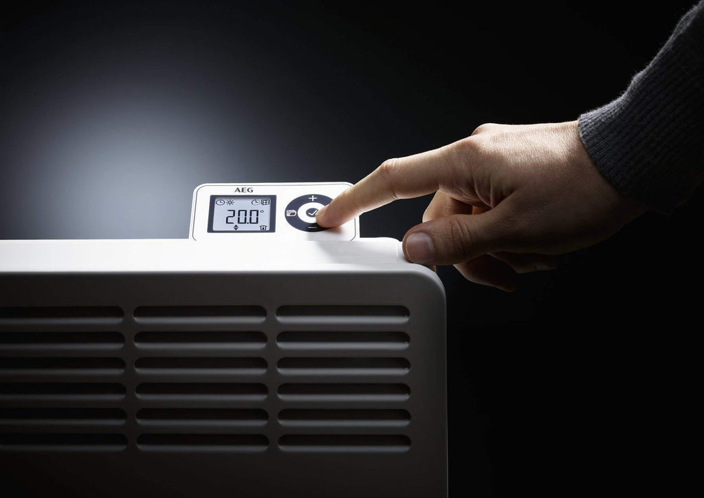 AEG casa Technik 236537 parete Termoconvettore WKL 3005 per circa 30 m², Riscaldamento 3000 W, 5 – 30 gradi C, da appendere a parete, Display LCD, - 4
