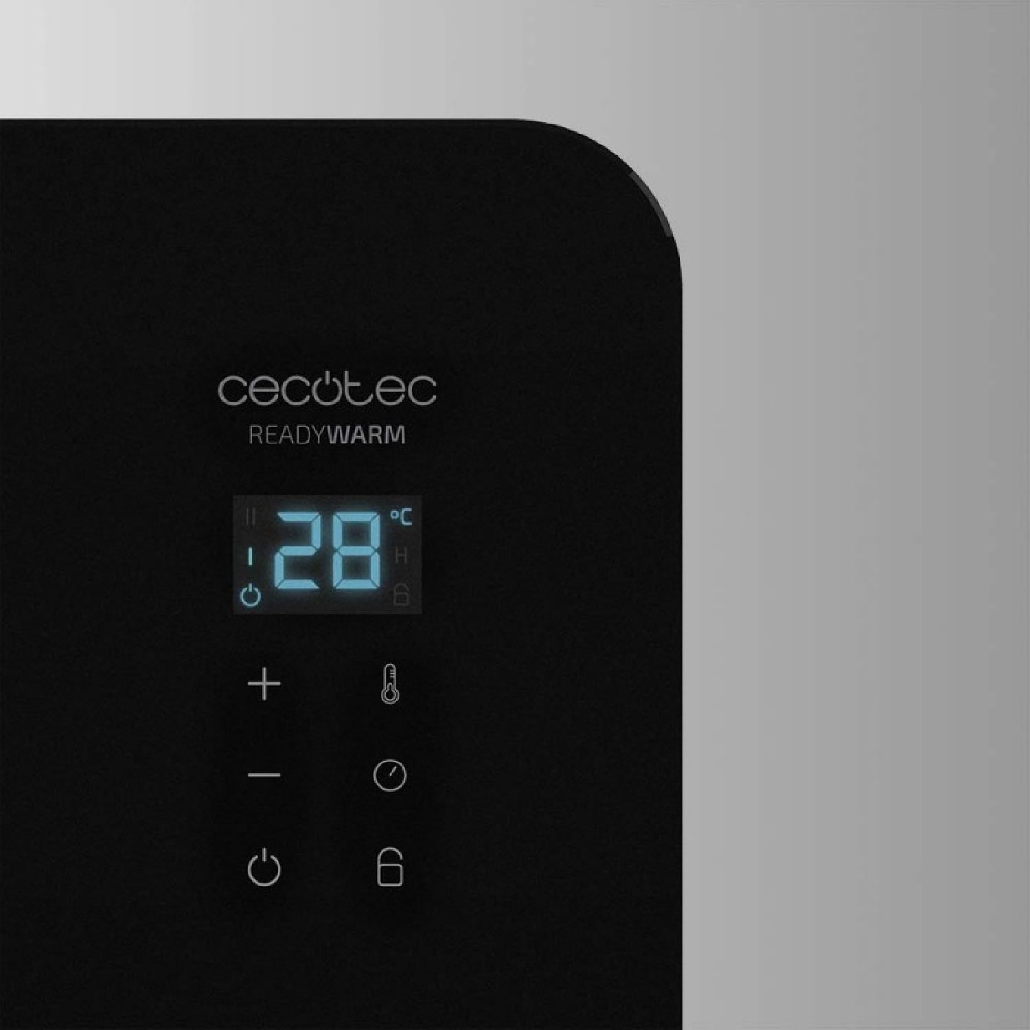 Aquecedor Elétrico de Convenção Cecotec Ready Warm Crystal Connection 2000W WIFI, Cor: Preto - 8
