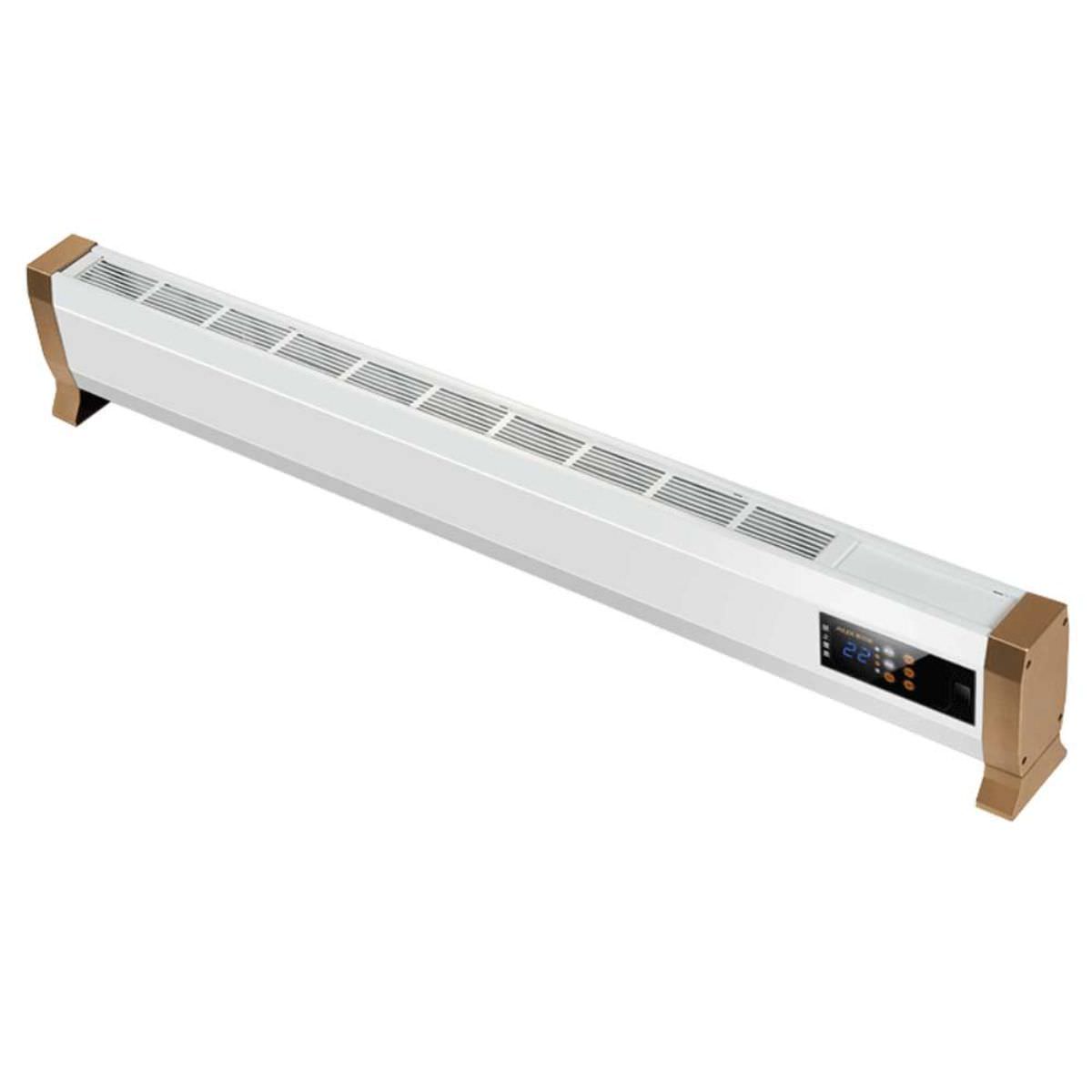 Termoconvettor elétrico branco em metal 1800W com controle touch e remoto, aquecimento silencioso por convecção natural - MPC Alacant 1800W - 2